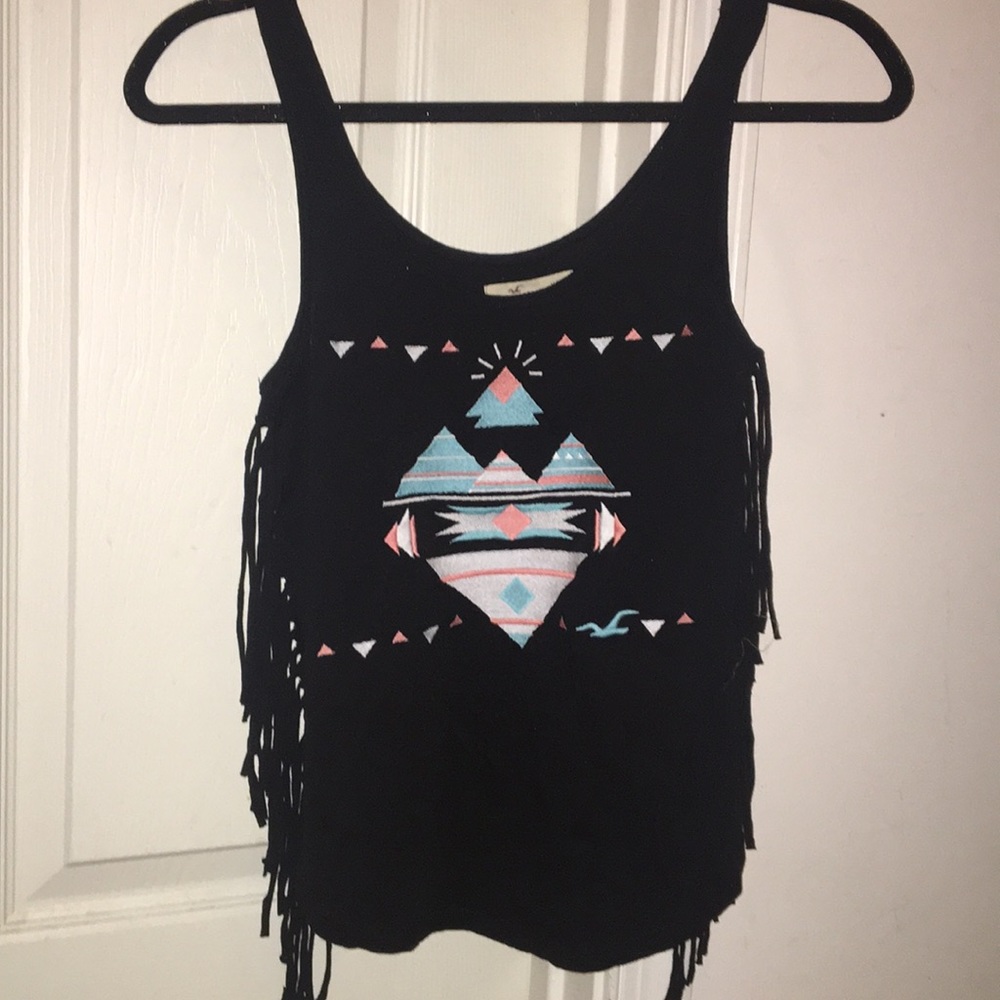 Side fringe Hollister tank top